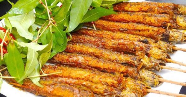 Cá xiên nướng