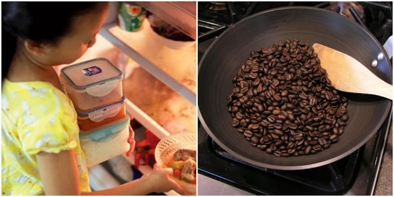 Cách khử mùi nhựa mới bằng hạt cà phê