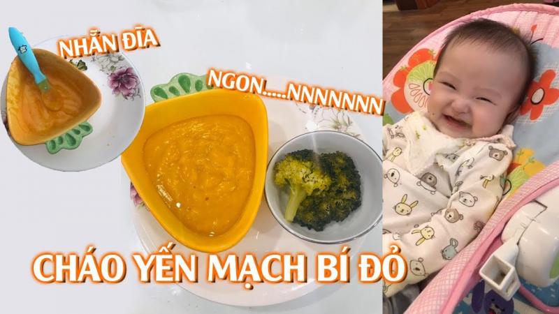Cách nấu cháo yến mạch bí đỏ cho bé ăn dặm