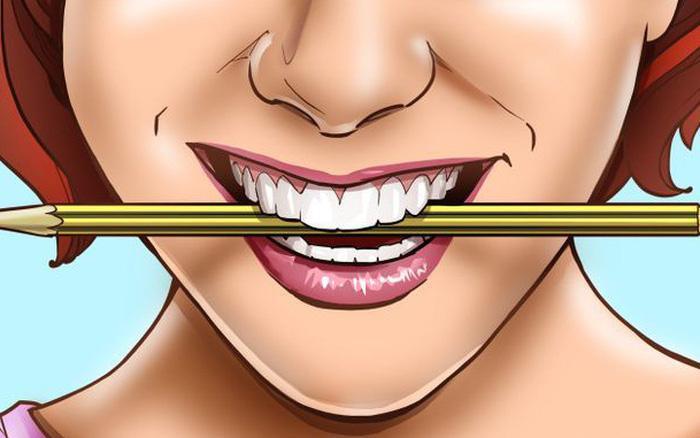 Cải thiện tâm trạng của bạn bằng cách giữ một chiếc bút chì giữa hai hàm răng của bạn