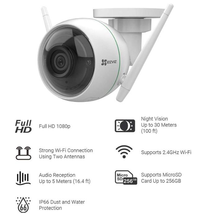 Camera IP Wifi Ezviz C3WN 2Mp Full HD1080P