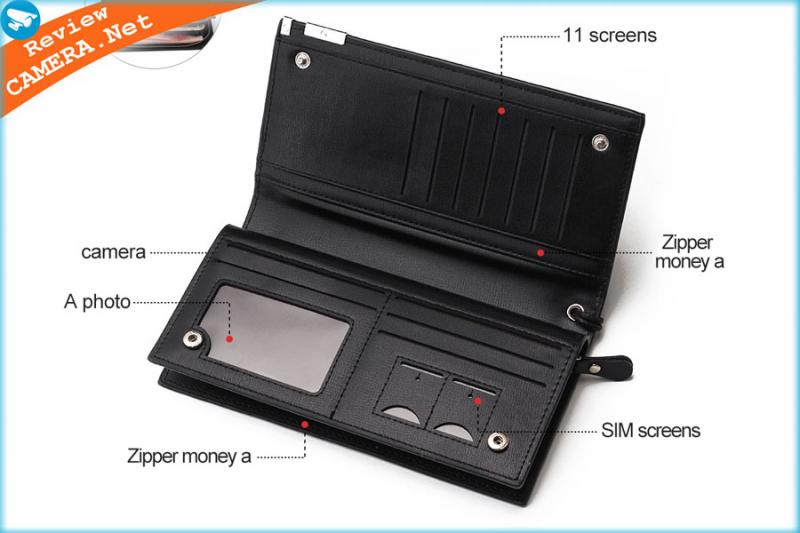 Camera ngụy trang ví da wallet10 được trang bị vô vàn tính năng hiện đại.