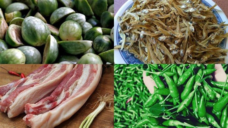 Canh cà đắng nấu cá khô