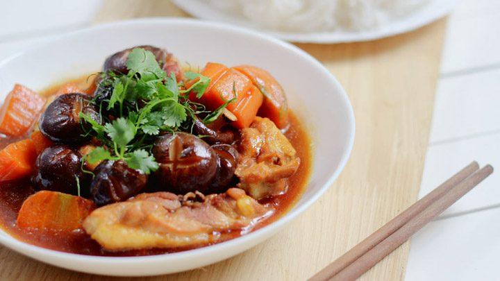 Canh đà điểu nấm hương