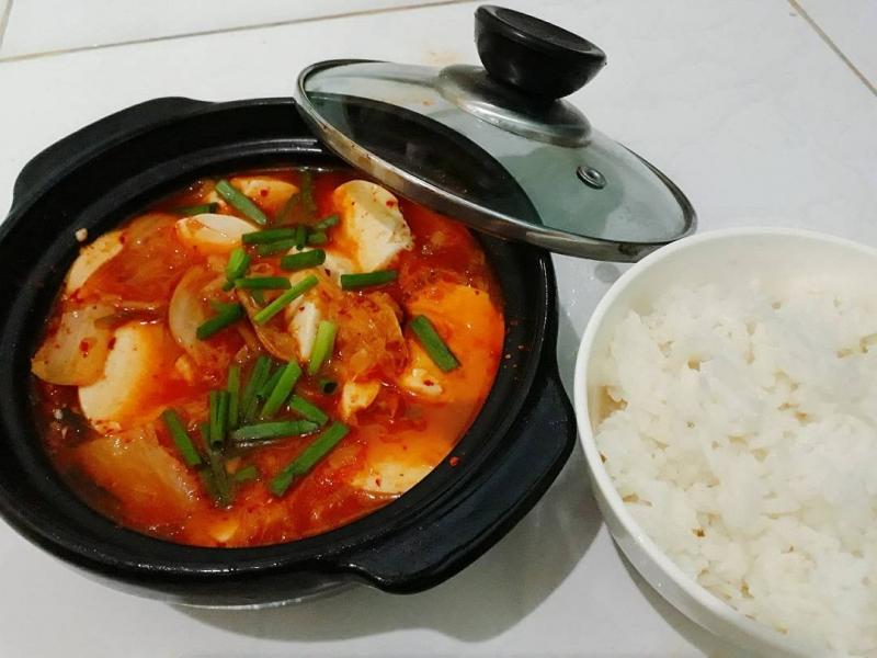 Canh kim chi thịt bò