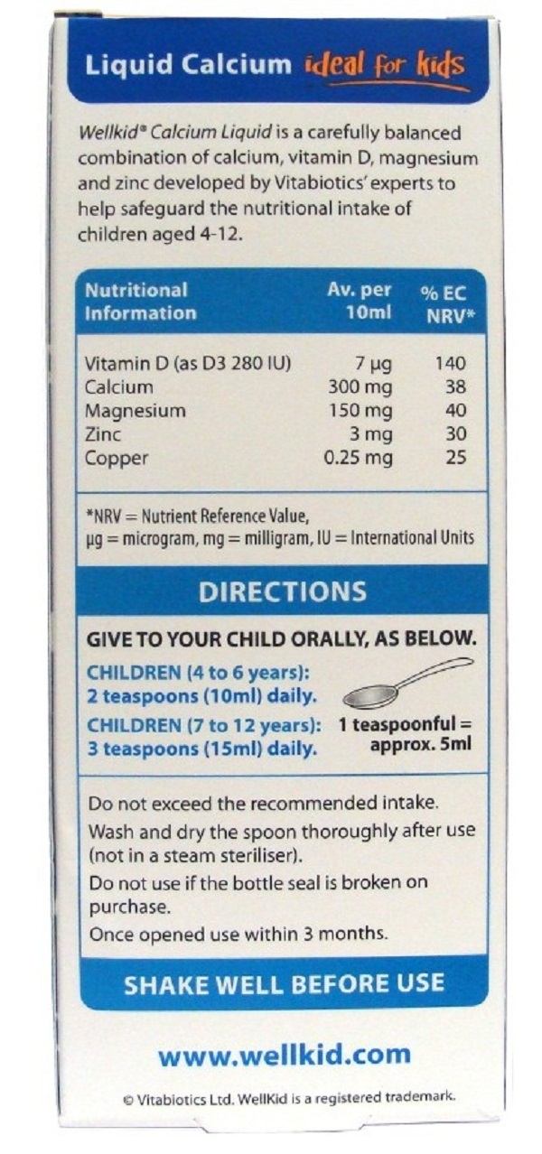 Canxi Nước Wellkid Calcium Liquid