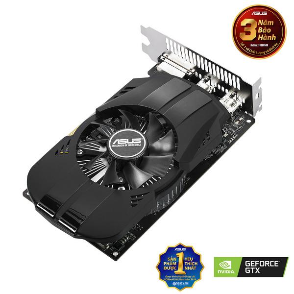 Card đồ hoạ Asus PH GTX 1050 Ti 4G - 4GB GDDR5 - 128 bit