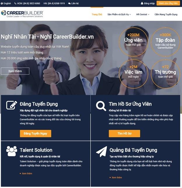 Website này là một nguồn tìm việc thực tập cực kì tốt khi sở hữu một công nghệ tiên tiến cùng mạng lưới đối tác toàn cầu