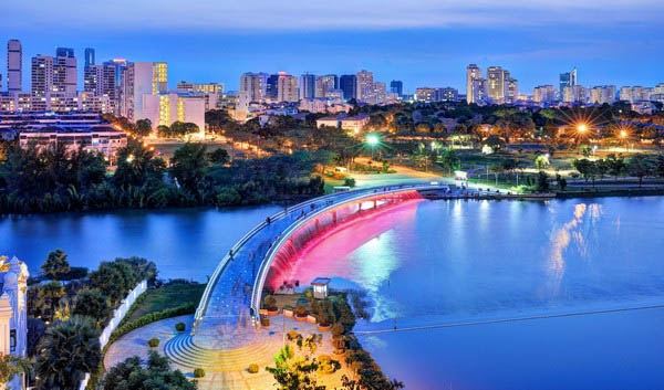 Cầu Ánh Sao nhìn từ trên cao