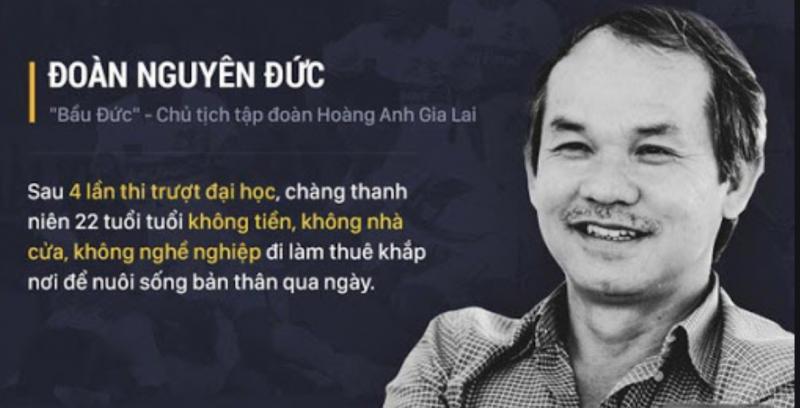 Câu chuyện khởi nghiệp thành công của Bầu Đức