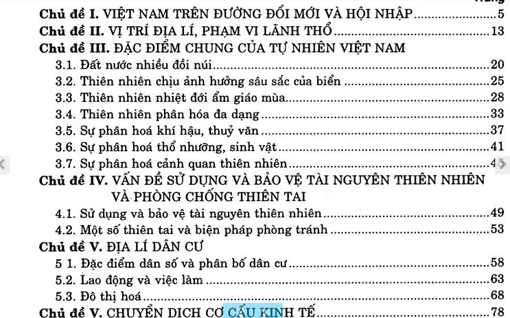 Câu hỏi & Bài tập trắc nghiệm Địa lí 12