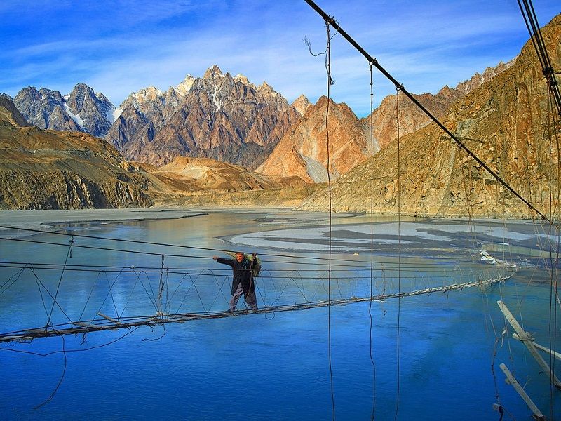 Cầu Hussaini Hanging ở Pakistan