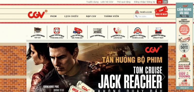 CGV được mệnh danh là một trong những cụm rạp đạt tiêu chuẩn quốc tế đầu tiên của Việt Nam