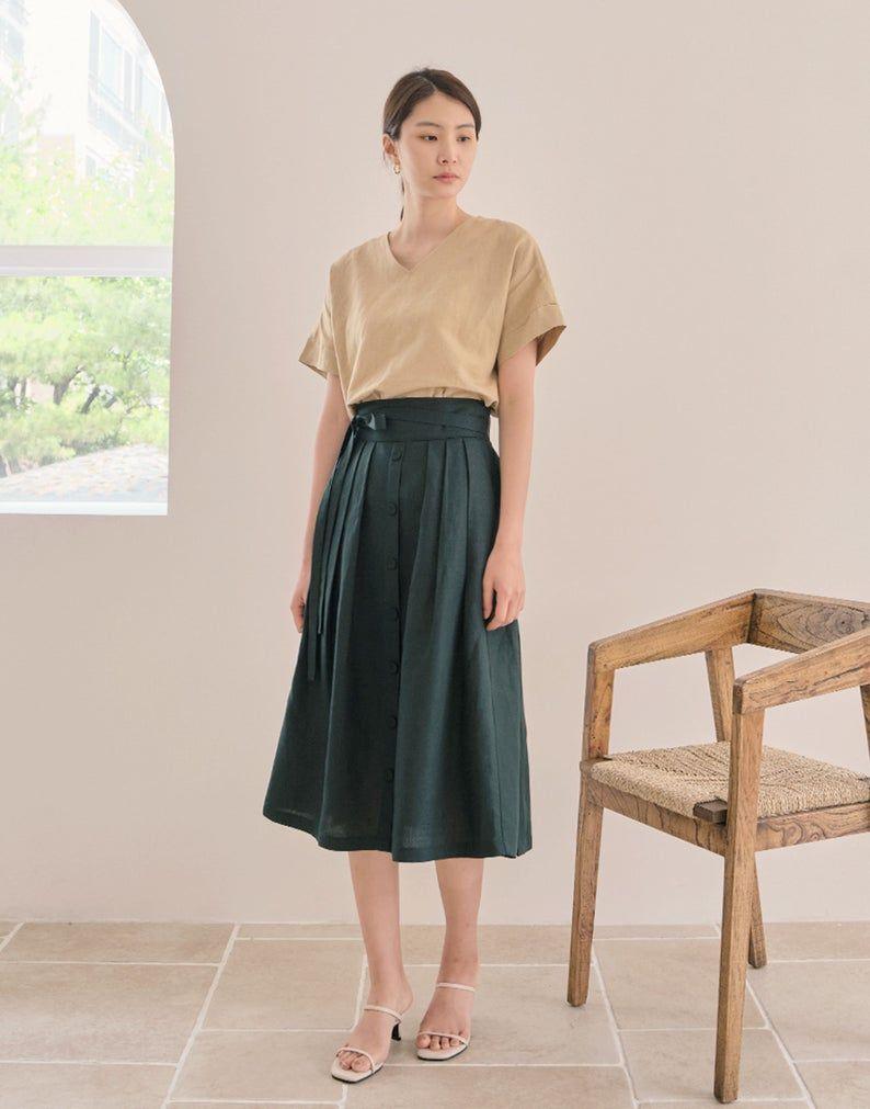 Chân váy dài vintage