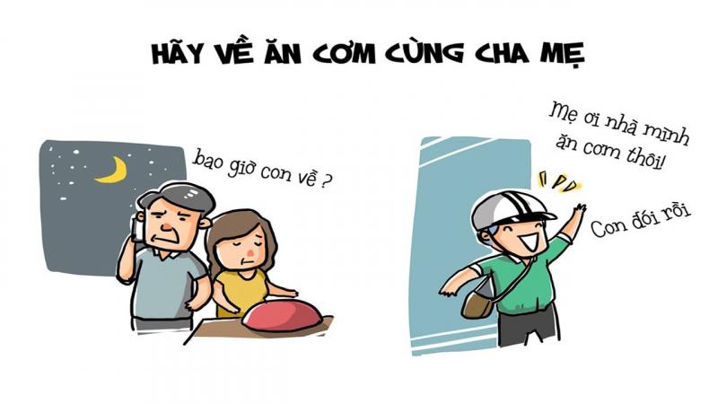 Biết ơn cha mẹ, dành thời gian, tình cảm cho cha mẹ