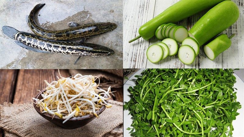 Cháo cá lóc nấu với quả Bầu