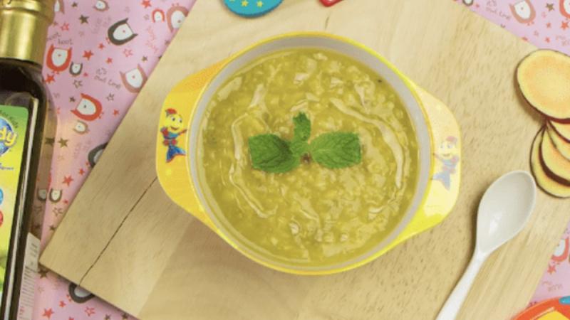 Cháo khoai lang thịt gà
