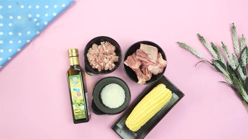 Cháo ngô thịt heo bằm