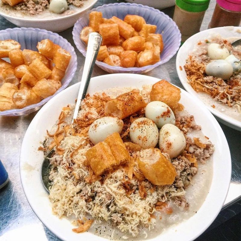 Cháo sườn trứng chim cút Lương Sử C