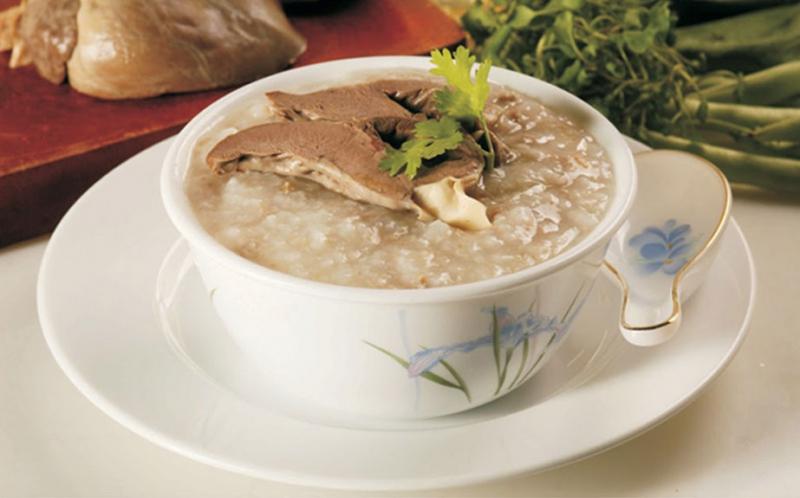 Cháo tim lợn