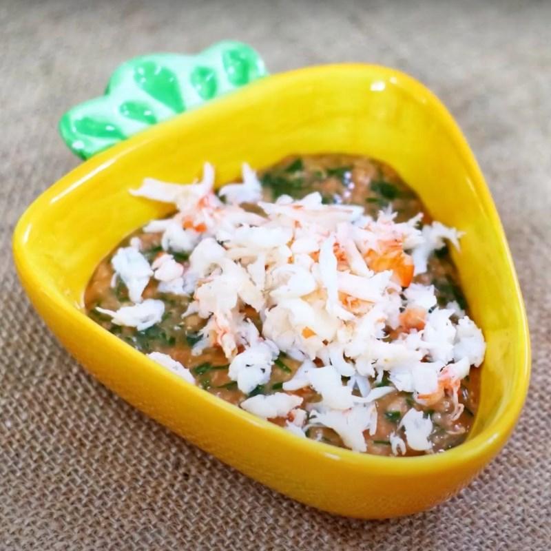 Cháo yến mạch tôm mồng tơi