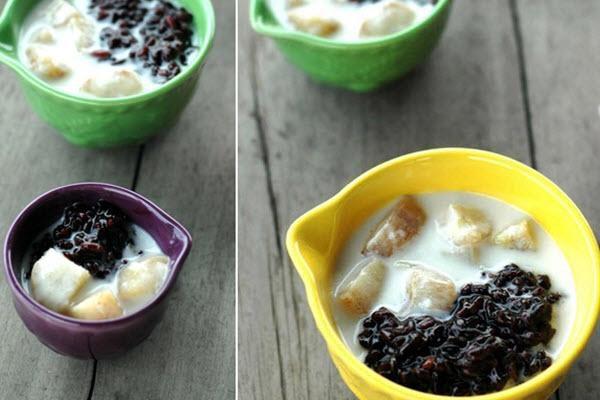 Chè chuối nếp cẩm