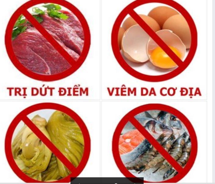 Nhóm thực phẩm không nên ăn