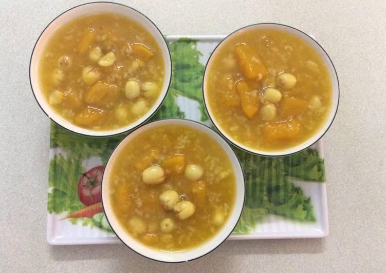 Chè hạt sen bí đỏ