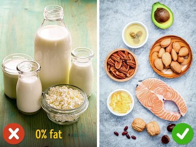 Chỉ tiêu thụ các sản phẩm ít chất béo