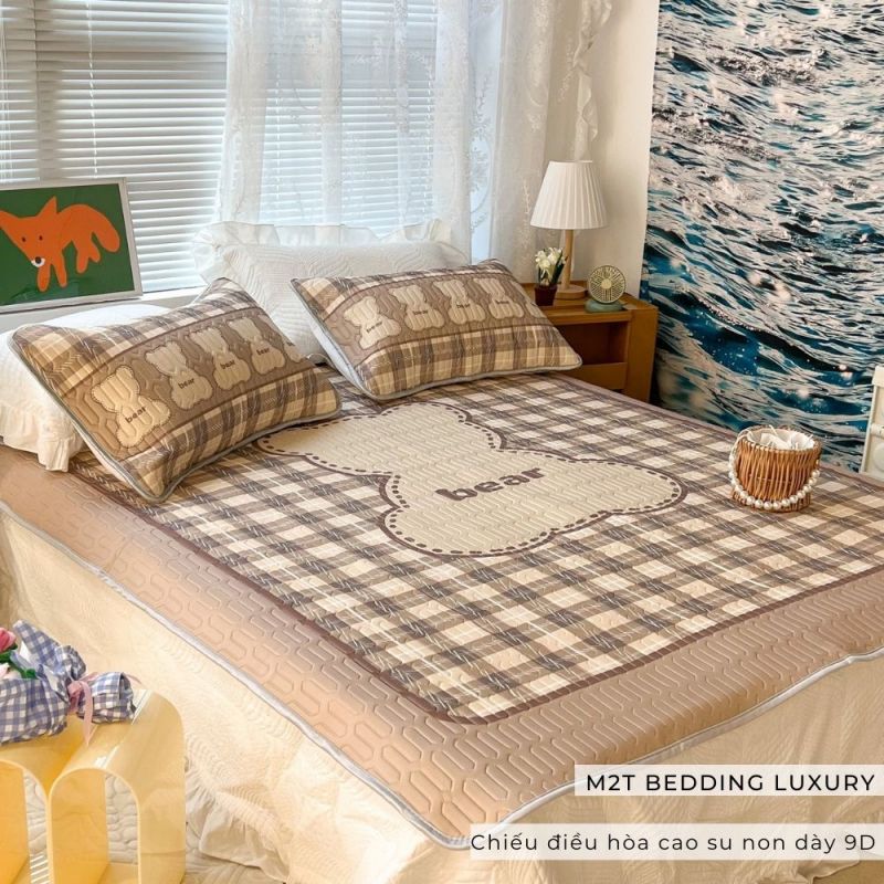 Chiếu điều hòa cao su non 9D M2T BEDDING Luxury