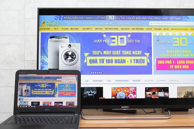 Chiếu màn hình trên thiết bị khác