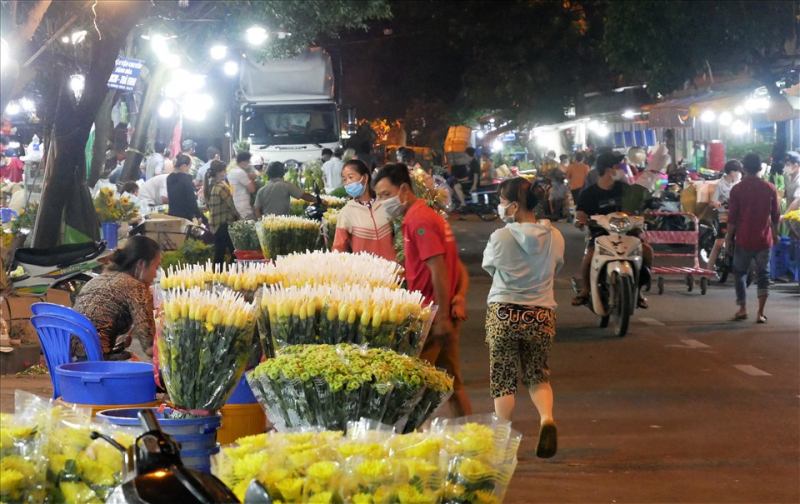 Không khí tươi vui của chợ hoa Đầm Sen ngày tết
