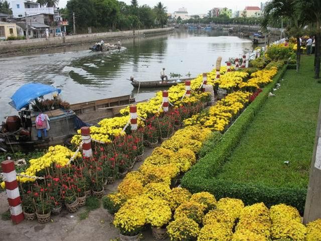 Bài văn tả cảnh chợ hoa ngày tết quê em số 10
