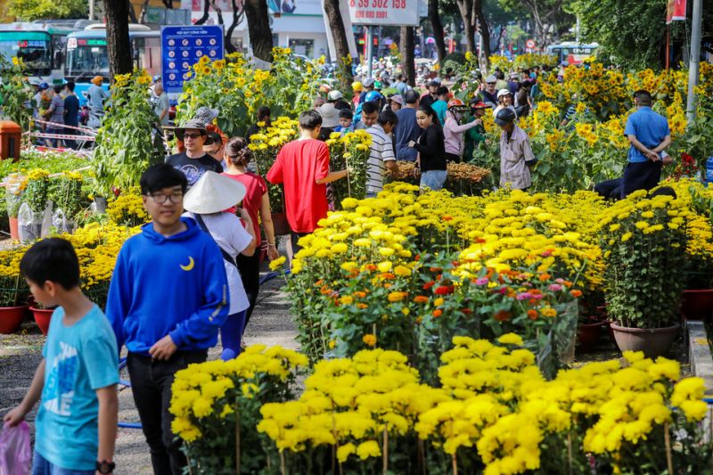 Chợ hoa xuân Phú Mỹ Hưng