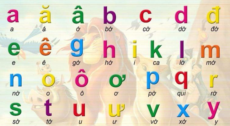 Cho trẻ làm quen với bảng chữ cái tiếng Việt