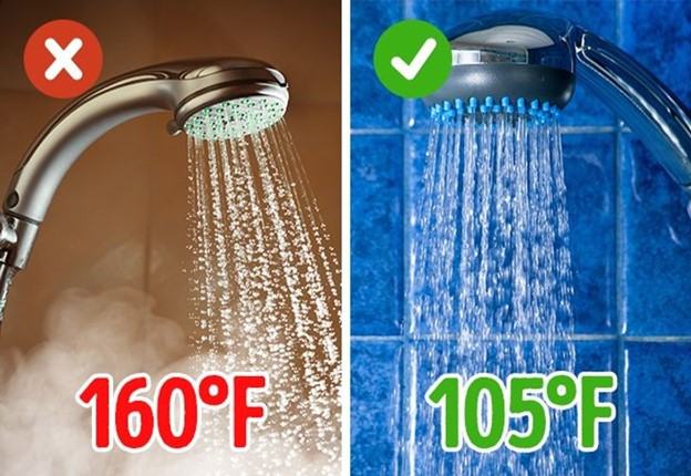 Chú ý đến nhiệt độ nước khi chăm sóc tóc