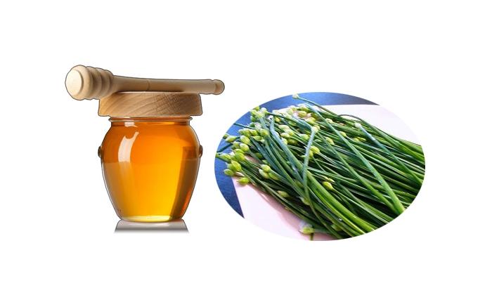 Hấp hẹ với mật ong để chữa viêm họng