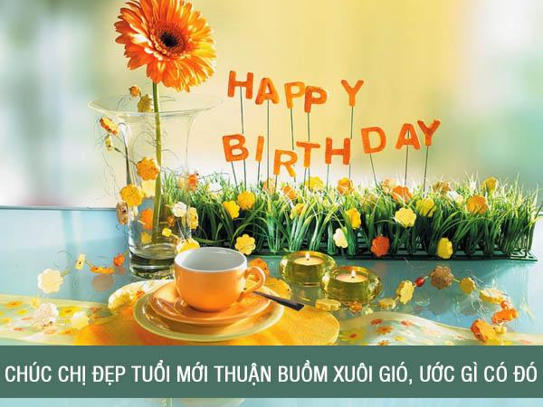 Chúc mừng sinh nhật chị gái