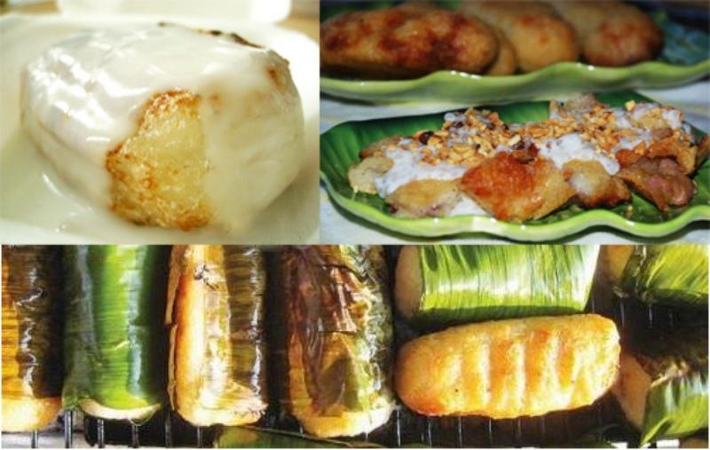 Chuối nếp nướng