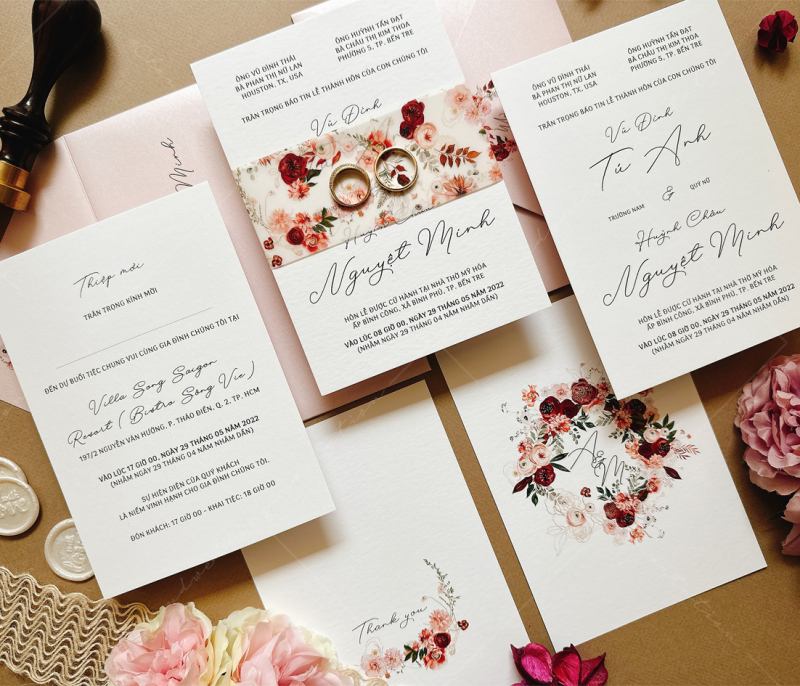 Cloud Wedding Invitation - Thiệp Cưới