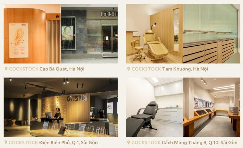 Chuỗi cửa hàng của COCKSTOCK tại Hà Nội và Sài Gòn