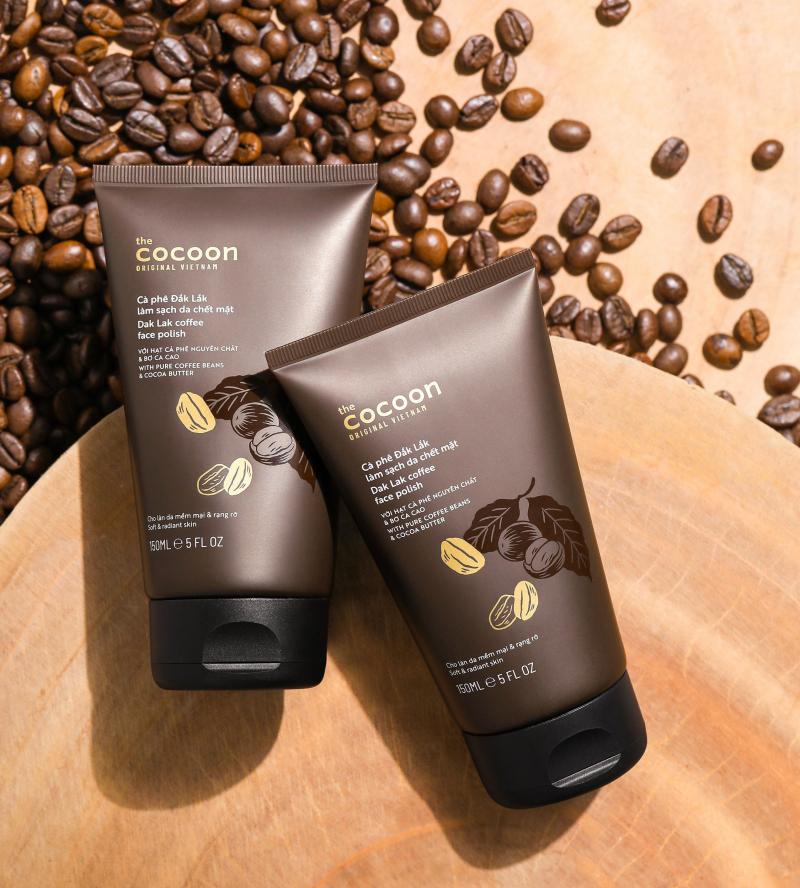 Cà phê Đắk Lắk làm sạch da chết mặt Cocoon