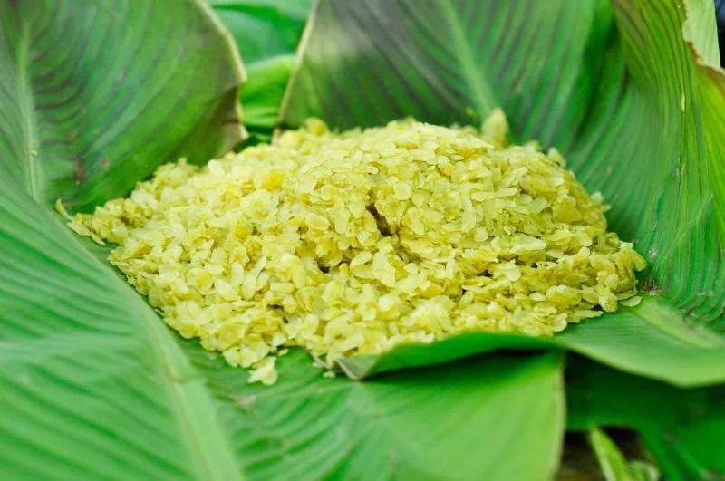 Nếp cái hoa vàng tạo nên hương vị đặc trưng cho Cốm Vòng