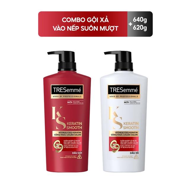 Combo gội & xả TRESemmé Keratin Smooth