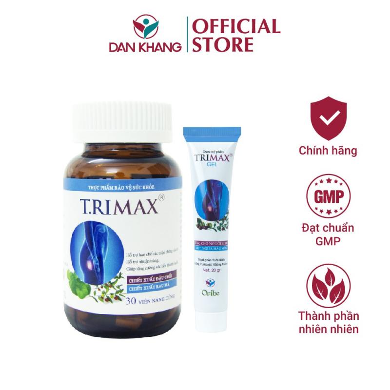 Combo hỗ trợ ngăn ngừa các triệu chứng của trĩ giúp co búi trĩ Trimax