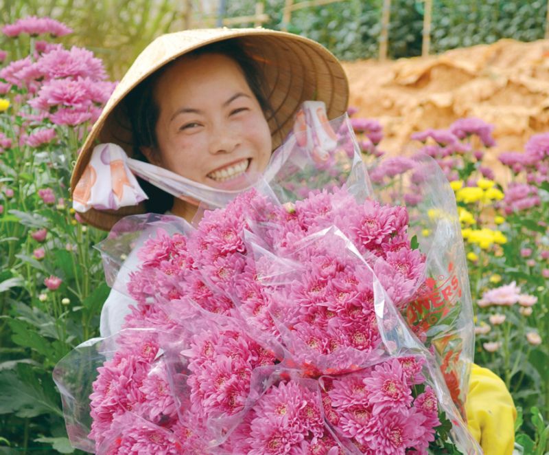 Cô bán hoa (ảnh minh họa)