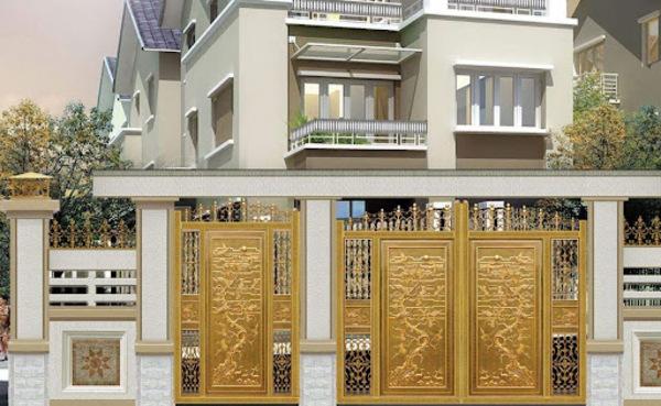 Cổng nhôm đúc Tùng Hạc Diên Niên