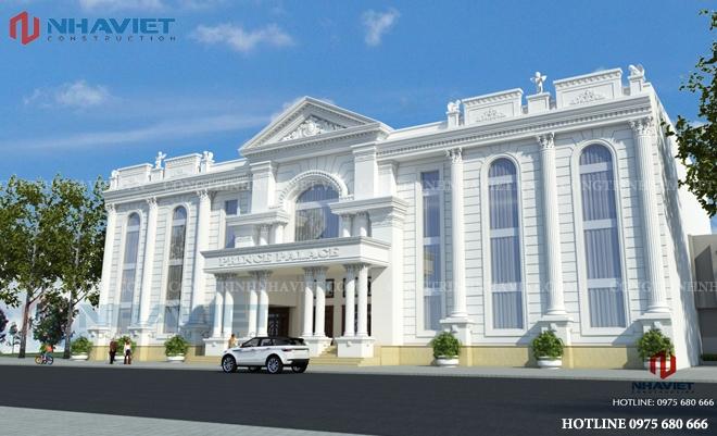 Thiết kế nhà hàng tiệc cưới phong cách tân cổ điển tại Hà Nội
