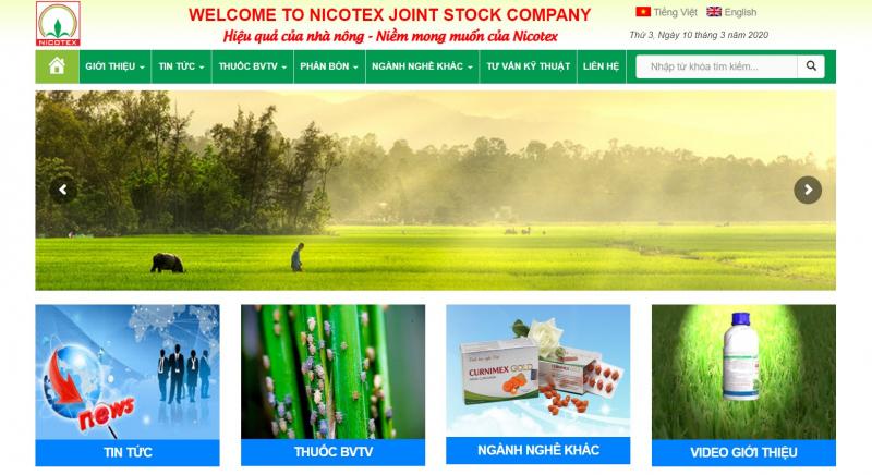 CÔNG TY CỔ PHẦN NICOTEX