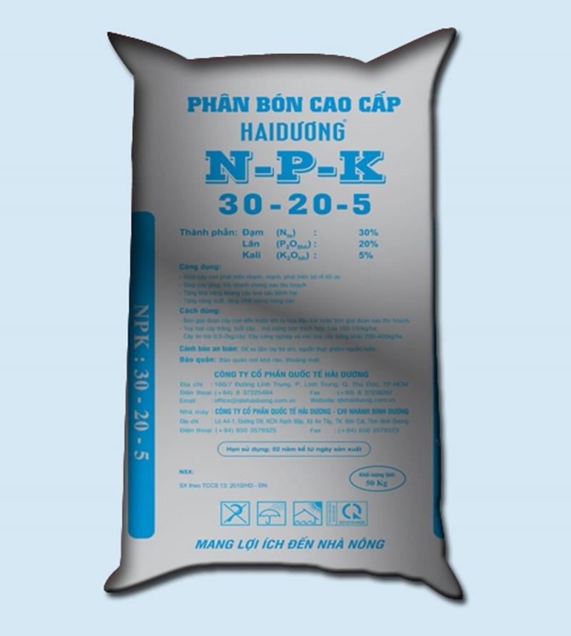 Sản phẩm phân bón cao cấp NPK của Công ty cổ phần Quốc tế Hải Dương